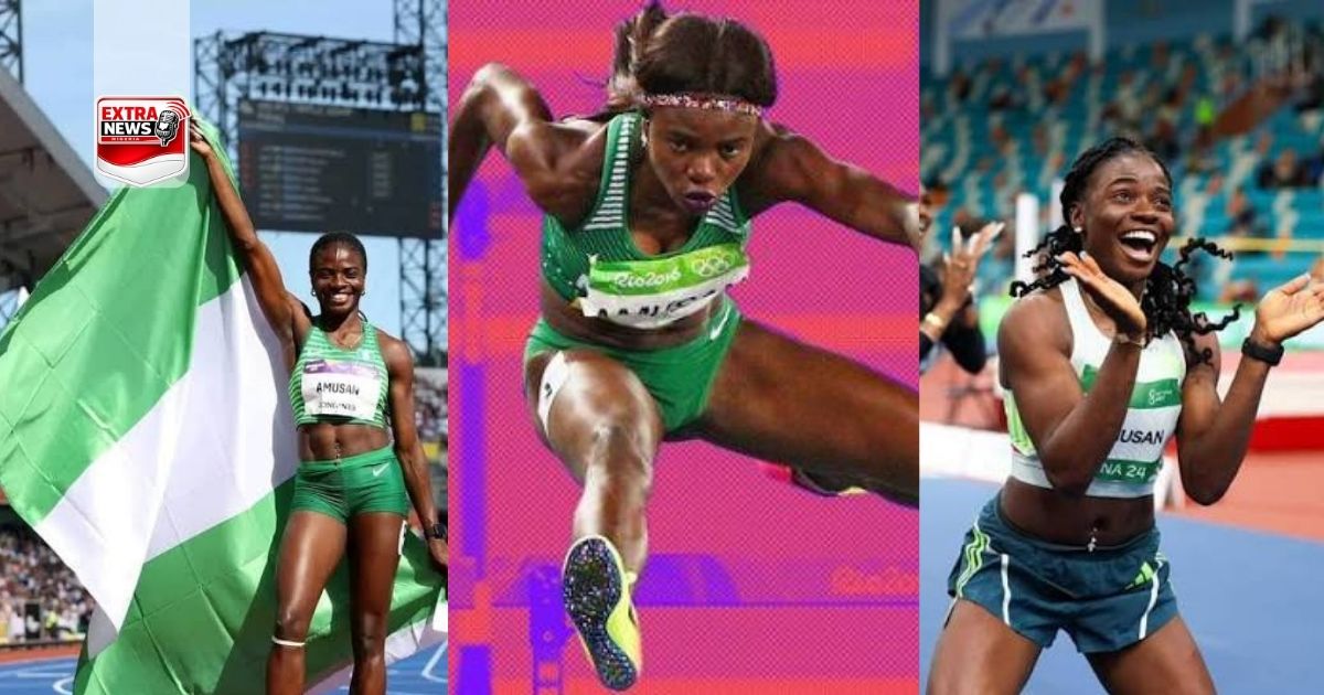 Tobi Amusan wins Paris Diamond League hurdles with season-best run.