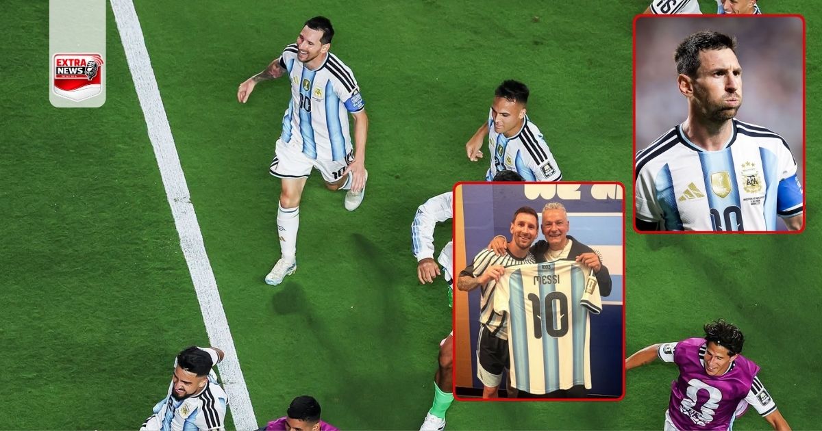 Lionel Messi Gifts Match-Worn Shirt to Roberto Baggio.