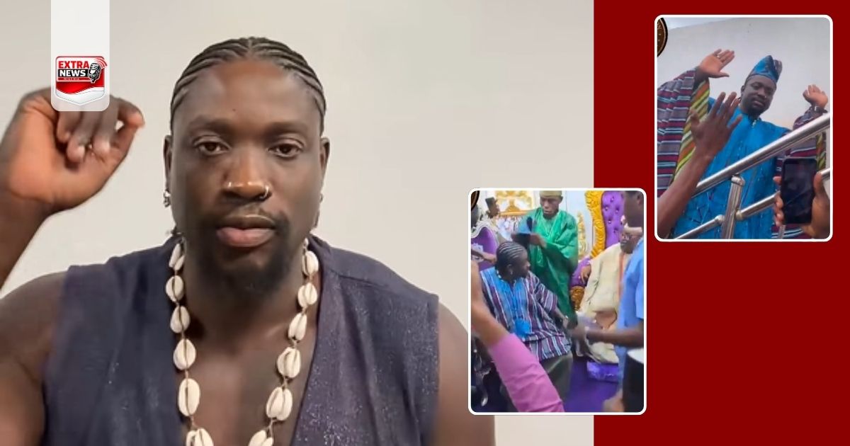 VeryDarkMan Receives Traditional Title From Oluwo in Osun State.